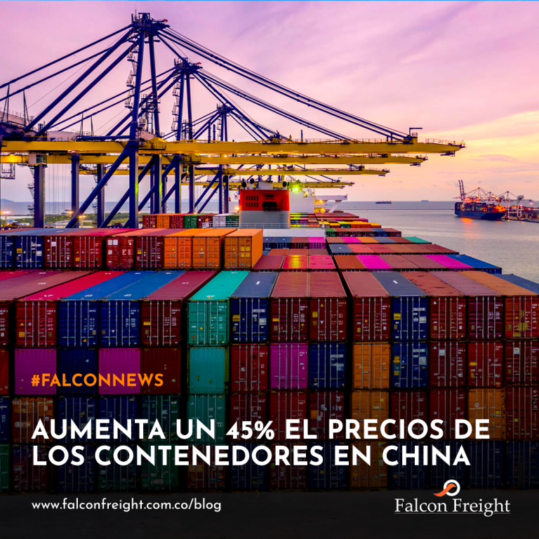 Aumenta un 45% el precios de los Contenedores en China.