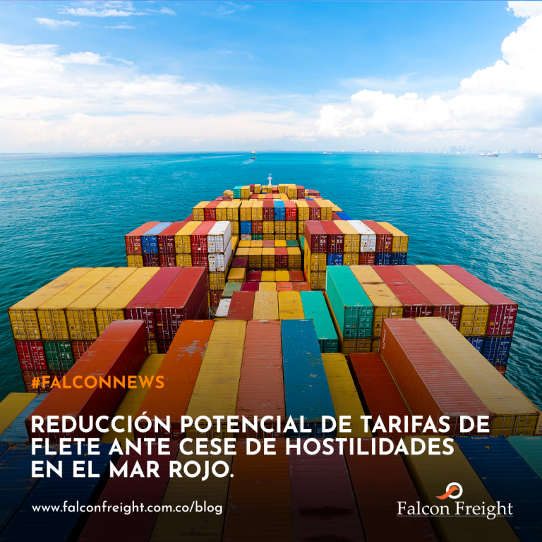 Reducción Potencial de Tarifas de Flete ante Cese de Hostilidades en el Mar Rojo.
